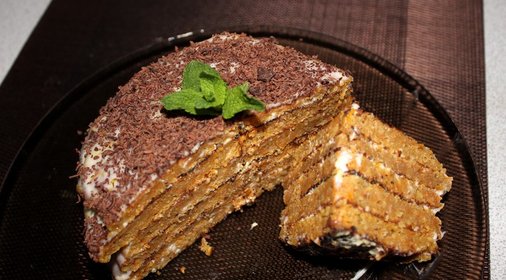 Морковный торт без муки