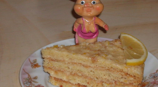 Торт Лимонник (дамский, поздравительный)