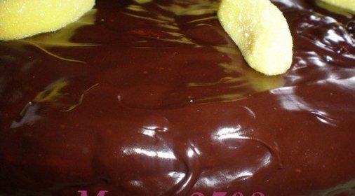 Торт «Банан в карамели и шоколаде»