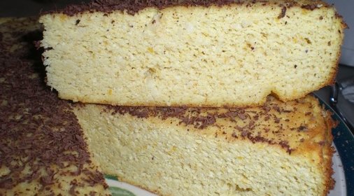 Миндально-мандариновый тортик( без жира,муки и сахара)