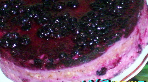 Торт Черная смородина в йогурте
