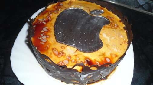 Яблочно-карамельный торт с Яблочным суфле iTort