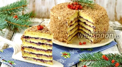 Песочный торт с джемом