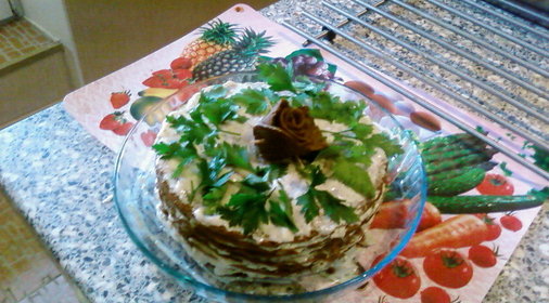 Печеночный торт(мой вариант)