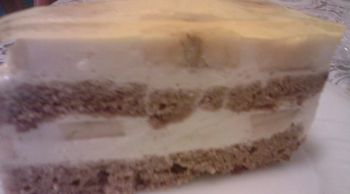 Банановый тортик из гречневой муки