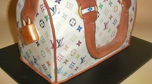 Шоколадный масляный бисквит+ Торт-сумка Louis Vuitton