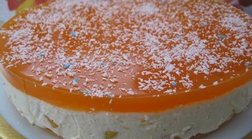 Персиковый торт - суфле