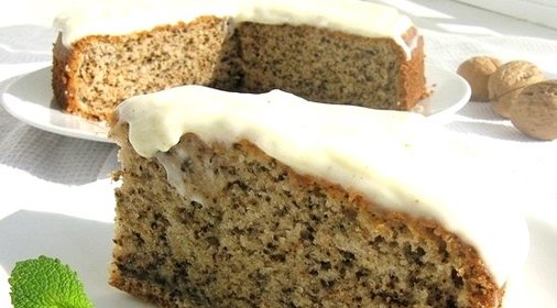 Бисквит с орехами