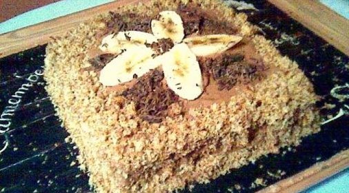 Банановый-шоколадный торт