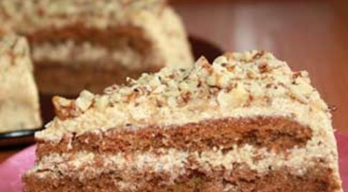 Кофейно-ореховый торт Идеал