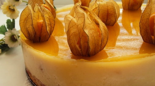 Торт йогуртовый с тропическими фруктами для Лианочки