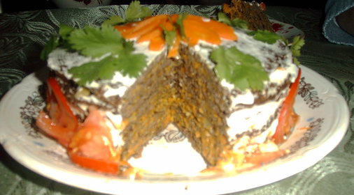 Печёночный торт