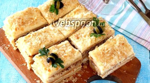 Закусочный торт наполеон