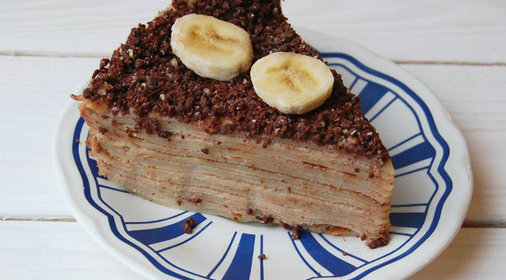 Блинный йогуртовый торт