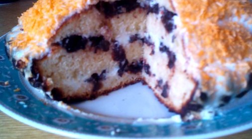 Торт со сметаной и черносливом