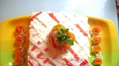 Крабовый торт