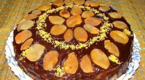 Пражский торт с курагой