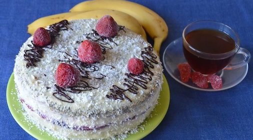 Торт Клубничный поцелуй