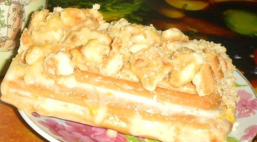 Торт Лимонник из печенья