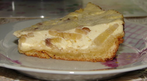 Творожный торт с бананом