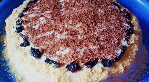 Медовый торт с черносливом