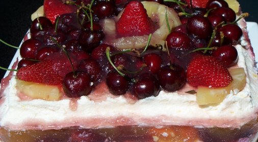 Творожно фруктовый торт без выпечки !!!!!!!