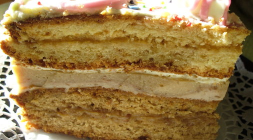 Бананово кофейный торт