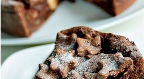 Шоколадный яблочный торт