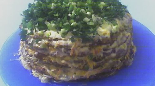 Печёночный торт (ещё один вариант)