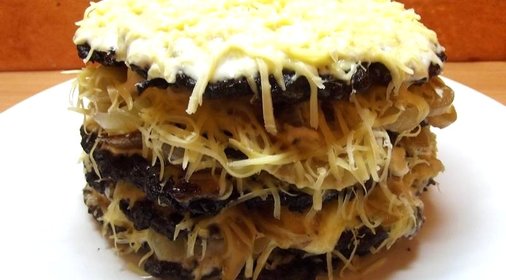 Печеночный торт с сыром