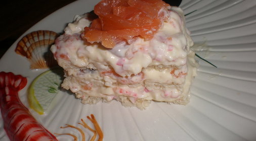 Рыбный торт