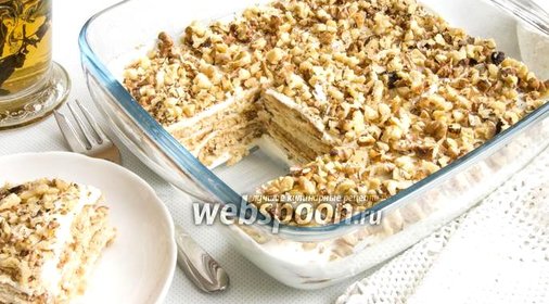 Торт из печенья и сметаны