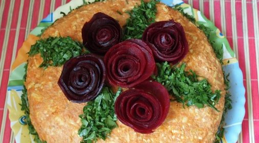 Закусочный рыбный торт