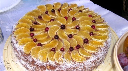 Торт мандариновый