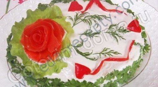 Закусочный мясной торт