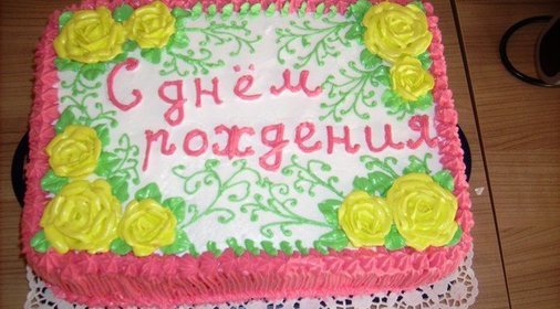 Торт С днём рождения