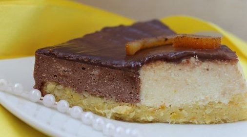 Торт с шоколадным и апельсиновым муссом