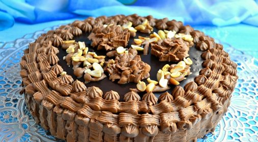 Торт шоколадно-кофейный