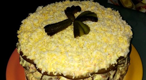 Печеный печеночный торт