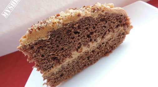 Шоколадный торт с орехами в карамели «Мечта сластёны»