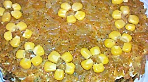 Торт из печени с рисом