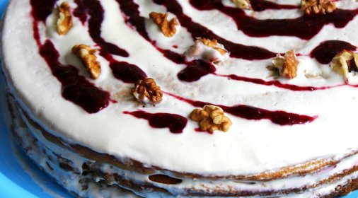 Медовый торт со сметанным кремом