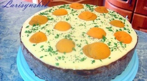 Торт бисквитный Яичница-глазунья