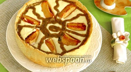 Творожно-фруктовый торт с курдом из базилика «Карусель»