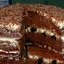 Шоколадный торт с черносливом и орехами
