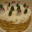 Новогодний тортик (кокосовый рыжик)