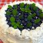 Торт бисквитный Голубика со сливками в мультиварке