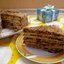 Торт с грецкими орехами и черносливом