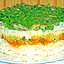 Салат-торт овощной слоеный