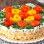 Торт овощной закусочный со сливочным кремом